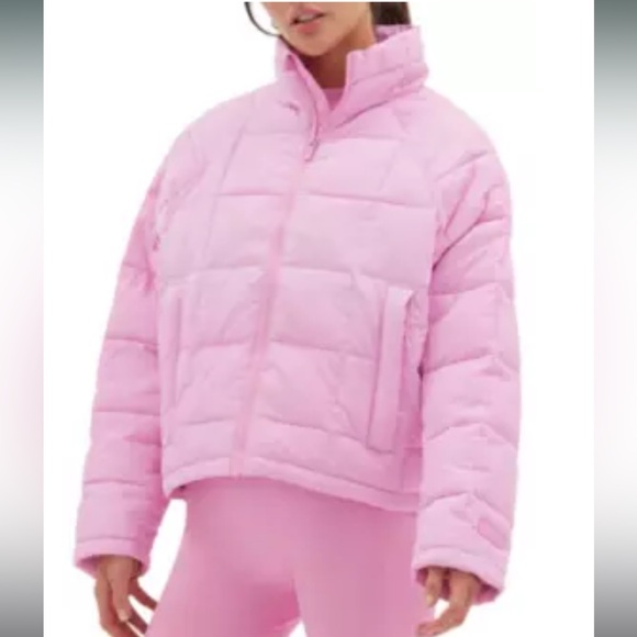 Women's Pink Puffer Jacket - Picture 1 of 1